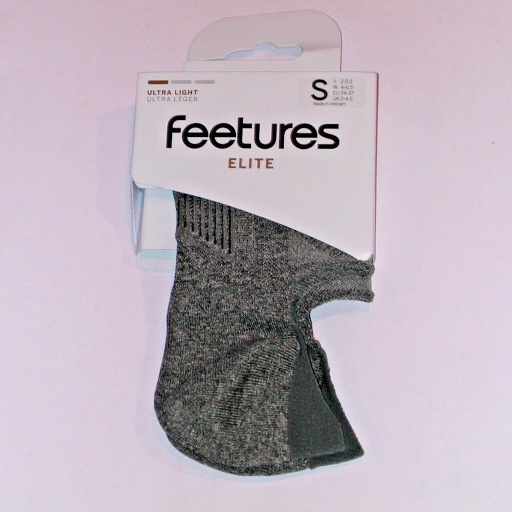 Feetures Elite Invisible Socks Womens's Size Small NWT Gray